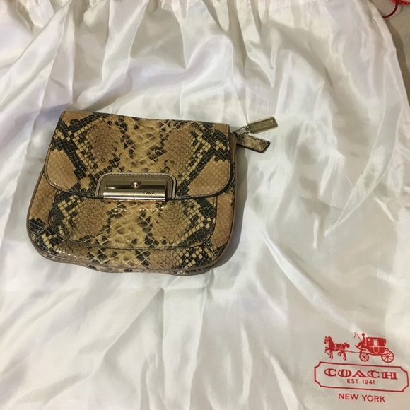 { Coach } Kristin Python Embossed Crossbody - Picture 8 of 8